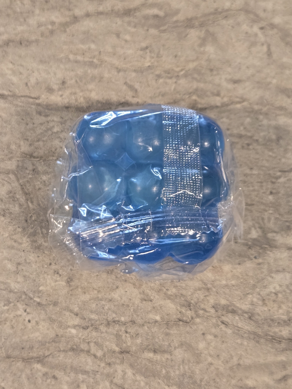 Blue Bubble Squishy Square Toy 2 Inch Blue Toy Fidget Fun Medium Squeeze.